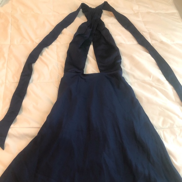 HELLO MOLLY BLUE MINI DRESS - Picture 2 of 3